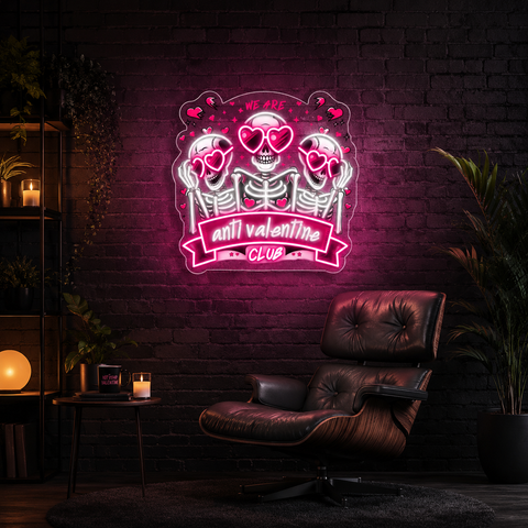 Valentine’s Vibe: Dark Love Best Gift For Valentine Neon Sight Light Artwork