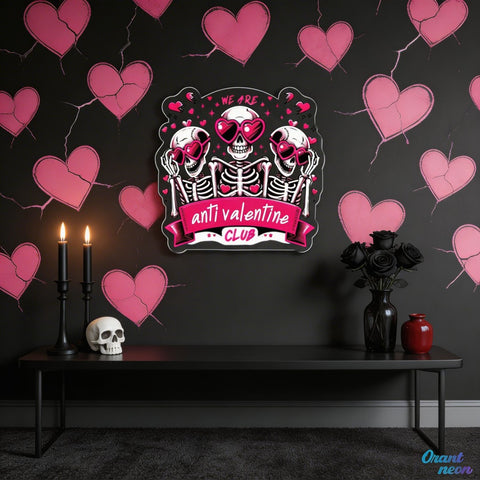 Valentine’s Vibe: Dark Love Best Gift For Valentine Neon Sight Light Artwork