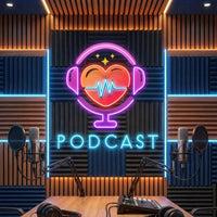 Podcast Studio LED Neon Sign - Custom Artwork Design
