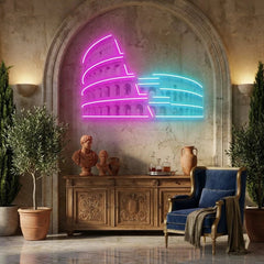 Colosseum Neon Artwork Led Neon Sign Light