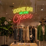 Come in We're Open Neon Sign Shop Neon Sign