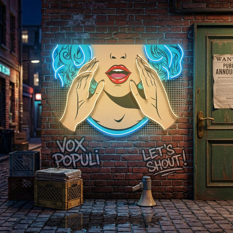 Comic Book Girl LED Neon Sign Light Pop Art