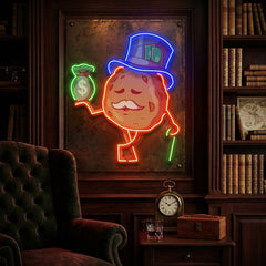 Cookie Fortune With a Bag of Money LED Neon Sign Light Pop Art