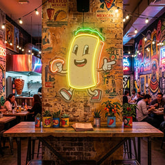 Cool Burrito LED Neon Sign Light Pop Art