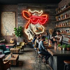 Cool Cow LED Neon Sign Light Pop Art