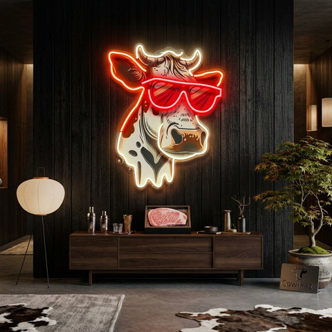 Cool Cow LED Neon Sign Light Pop Art