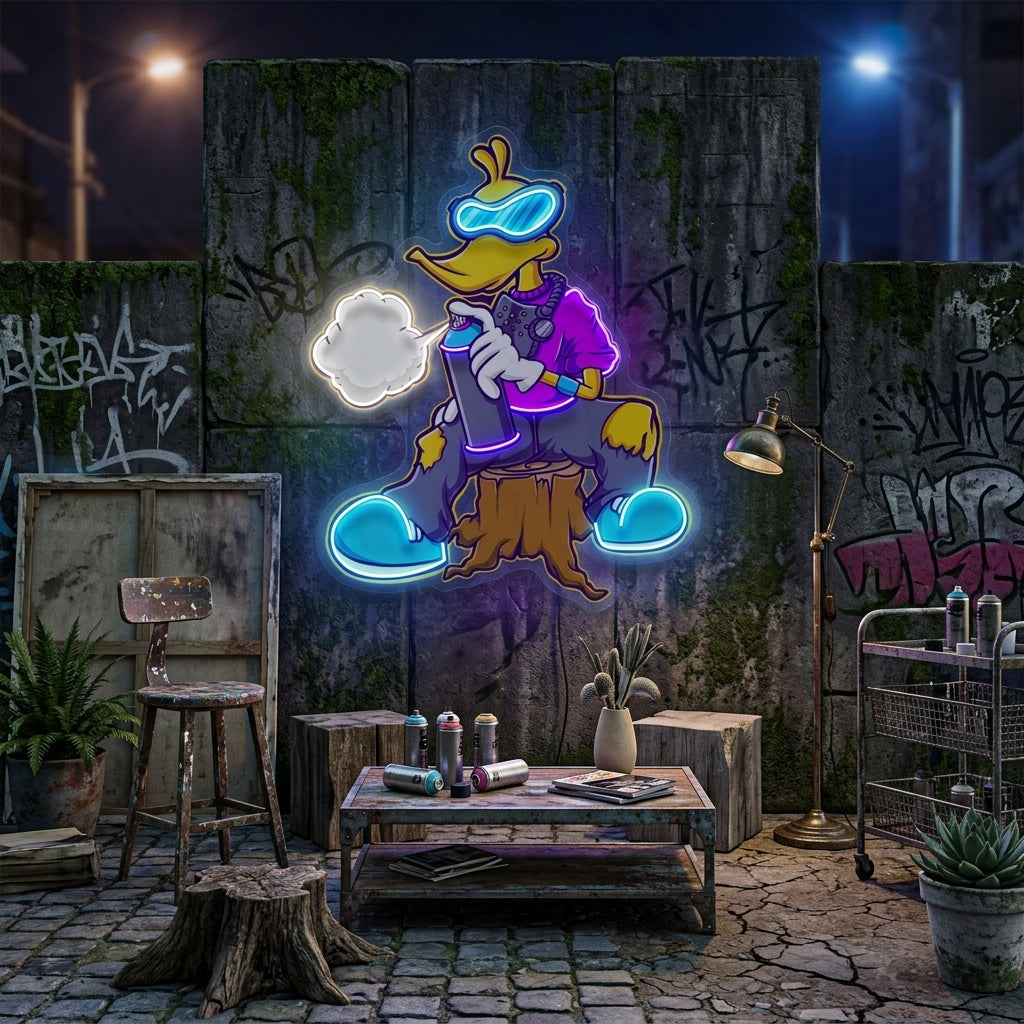 Cool Duck LED Neon Sign Light Pop Art