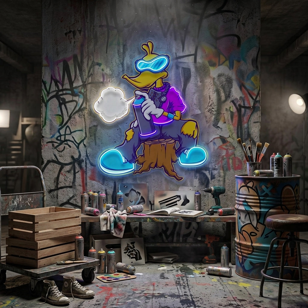 Cool Duck LED Neon Sign Light Pop Art