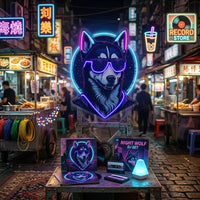 Cool Husky LED Neon Sign Light Pop Art