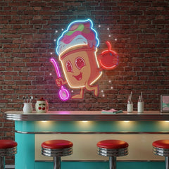 Cool Ice Cream LED Neon Sign Light Pop Art