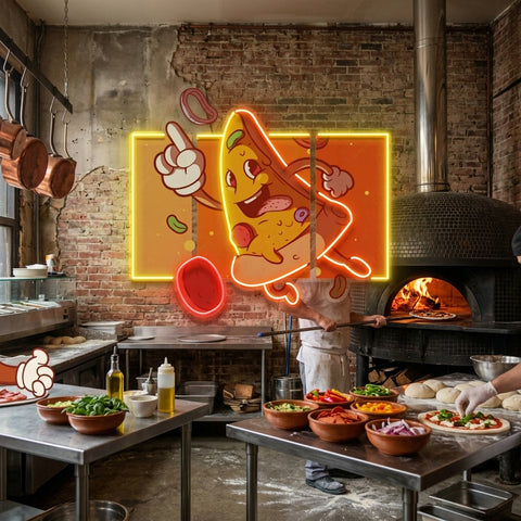 Cool Pizza Slice LED Neon Sign Light Pop Art