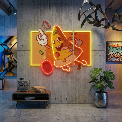 Cool Pizza Slice LED Neon Sign Light Pop Art