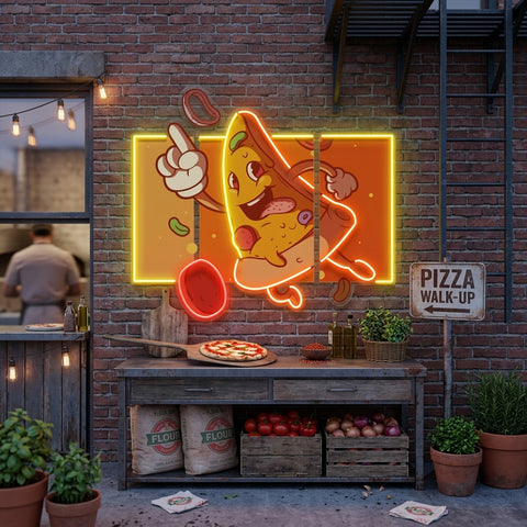 Cool Pizza Slice LED Neon Sign Light Pop Art
