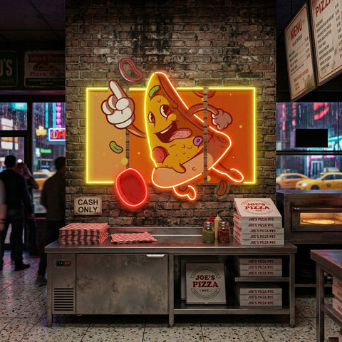 Cool Pizza Slice LED Neon Sign Light Pop Art