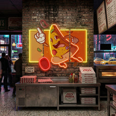 Cool Pizza Slice LED Neon Sign Light Pop Art