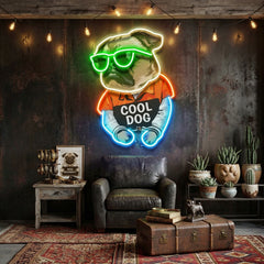 Cool Pug LED Neon Sign Light Pop Art