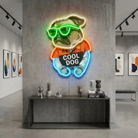 Cool Pug LED Neon Sign Light Pop Art