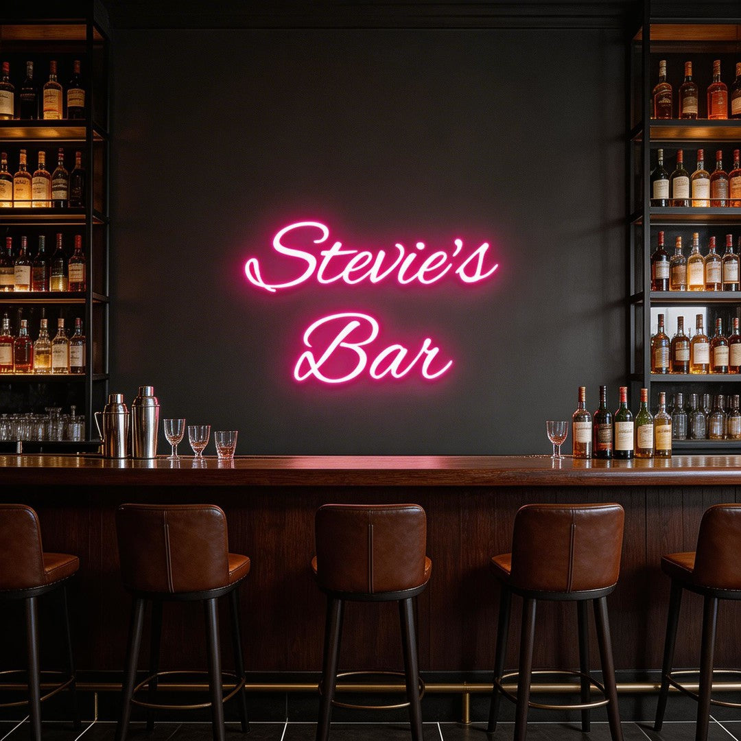 Custom Neon: Stevie's Bar