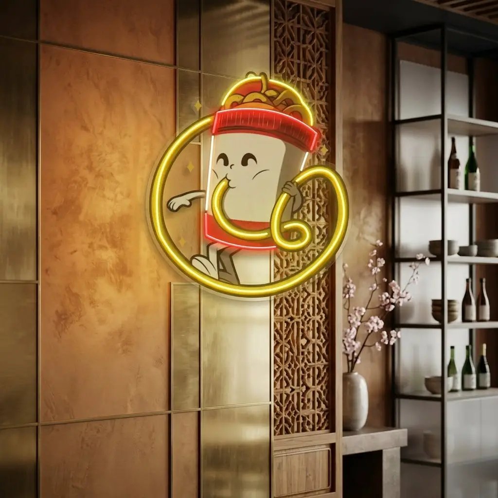 Cup Noodles LED Neon Sign Light Pop Art
