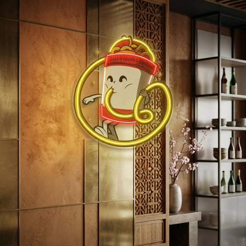 Cup Noodles LED Neon Sign Light Pop Art