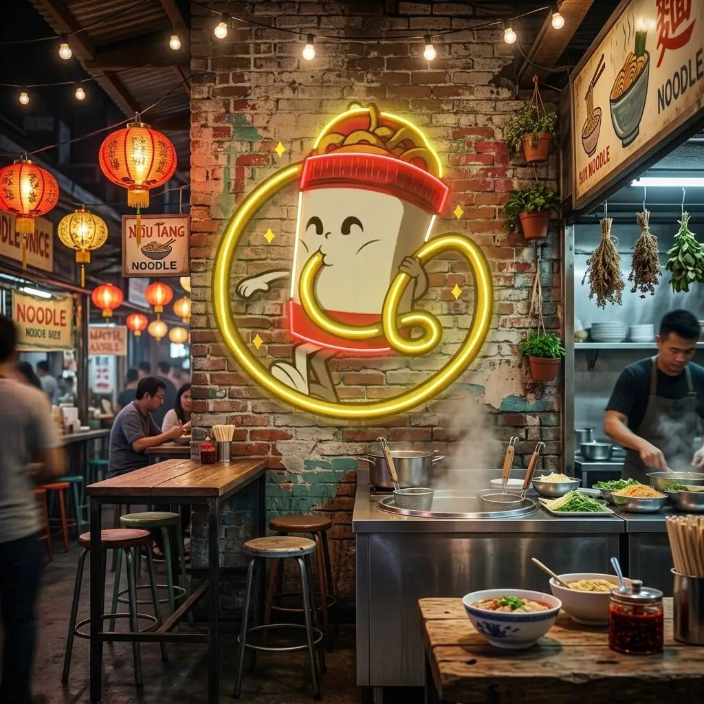 Cup Noodles LED Neon Sign Light Pop Art
