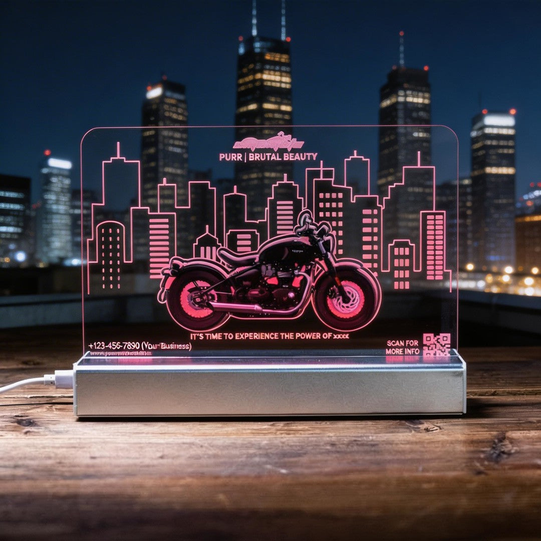 Custom 3D LED Motorcycle Night Light SGTN031