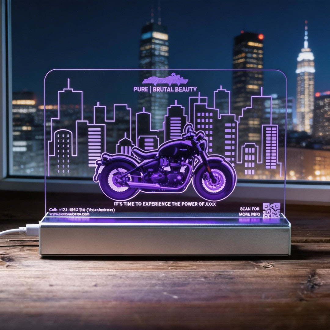 Custom 3D LED Motorcycle Night Light SGTN031