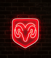 Dodge Logo Neon LED Sign Garage Man Cave Home Decor