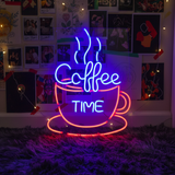 Coffee Time Led Neon Sign Shop Decor Sign - VN03 - Customneonstudio