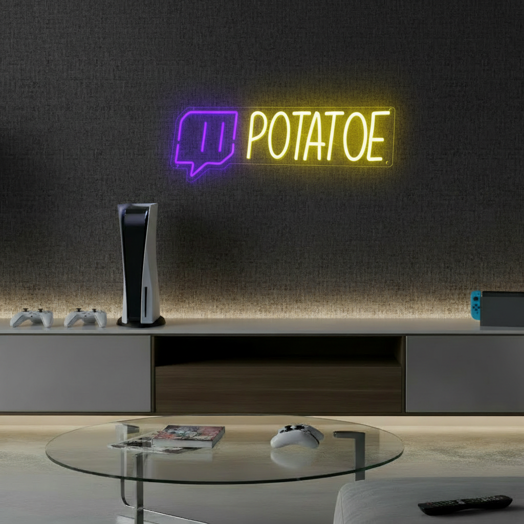 Custom Twitch Username Led Neon Sign Gaming Room Neon Sign - VN03 - Customneonstudio