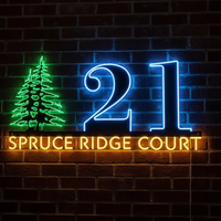 Custom Metal House Number Sign Address Plaque