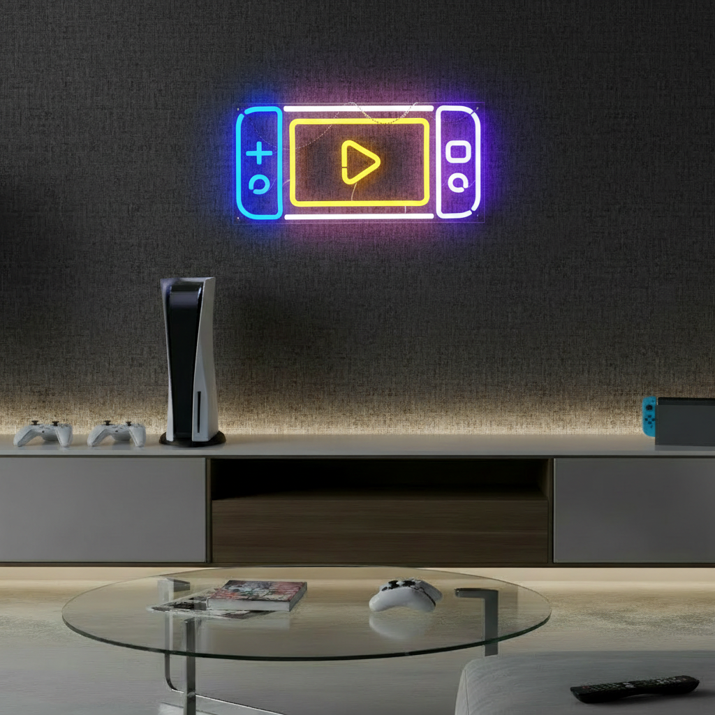 Game Switch Neon Sign For Gaming Room Decor - VN03 - Customneonstudio