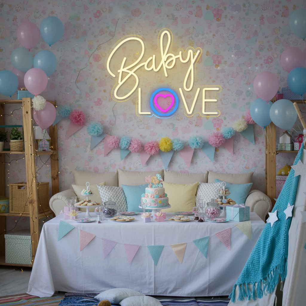Baby Love Neon Sign – view 2