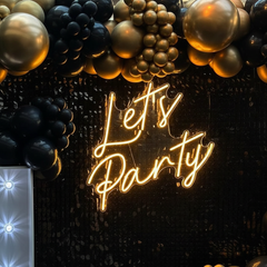 Let's Party Neon Sign Design Party Neon Sign