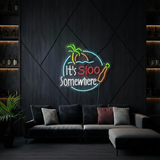 It's 5:00 Somewhere Bar Neon Sign - VN03 - Customneonstudio