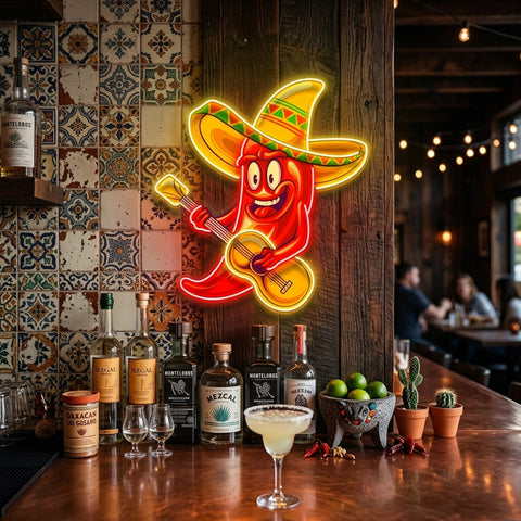 Cute Chilli Pepper LED Neon Sign Light Pop Art