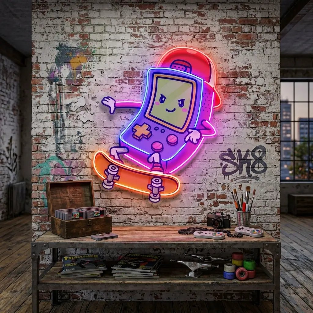 Cute Game Controller LED Neon Sign Light Pop Art