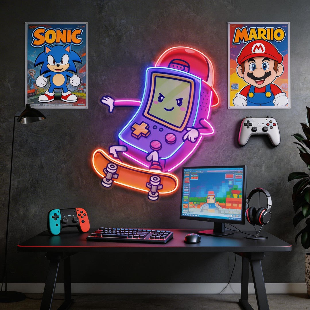 Cute Game Controller LED Neon Sign Light Pop Art
