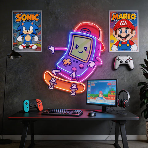 Cute Game Controller LED Neon Sign Light Pop Art