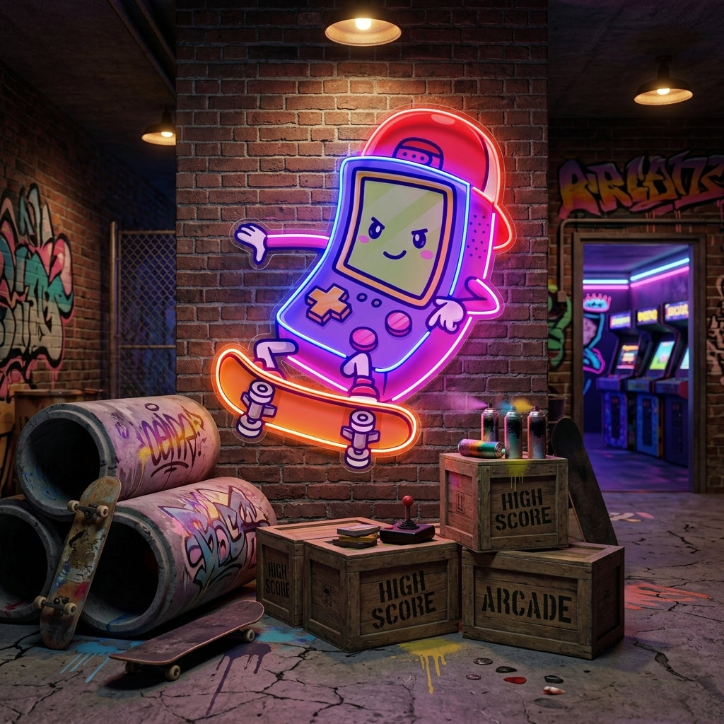 Cute Game Controller LED Neon Sign Light Pop Art