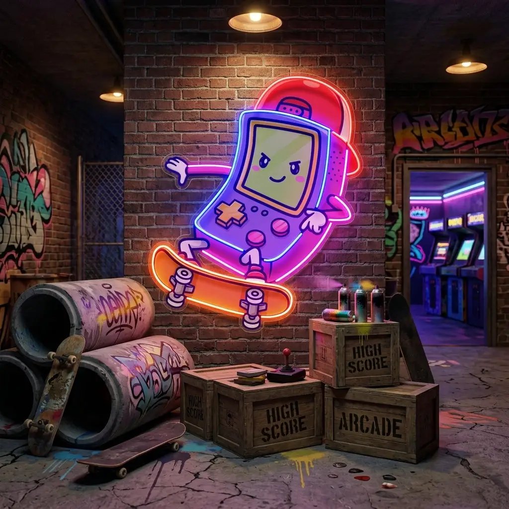 Cute Game Controller LED Neon Sign Light Pop Art