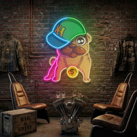 Cute Pug LED Neon Sign Light Pop Art