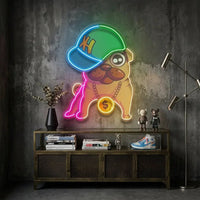 Cute Pug LED Neon Sign Light Pop Art