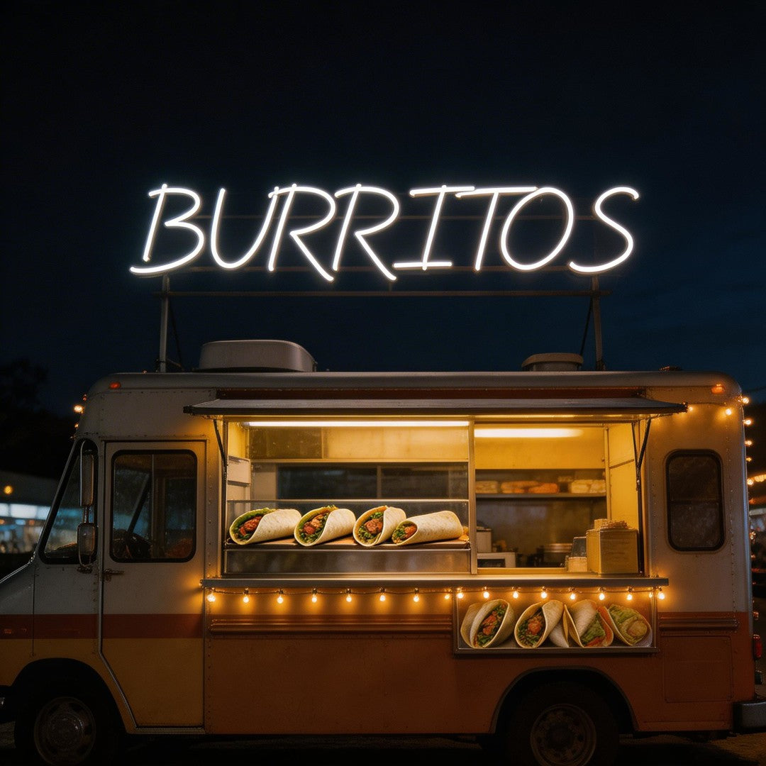 Custom Neon: BURRITOS