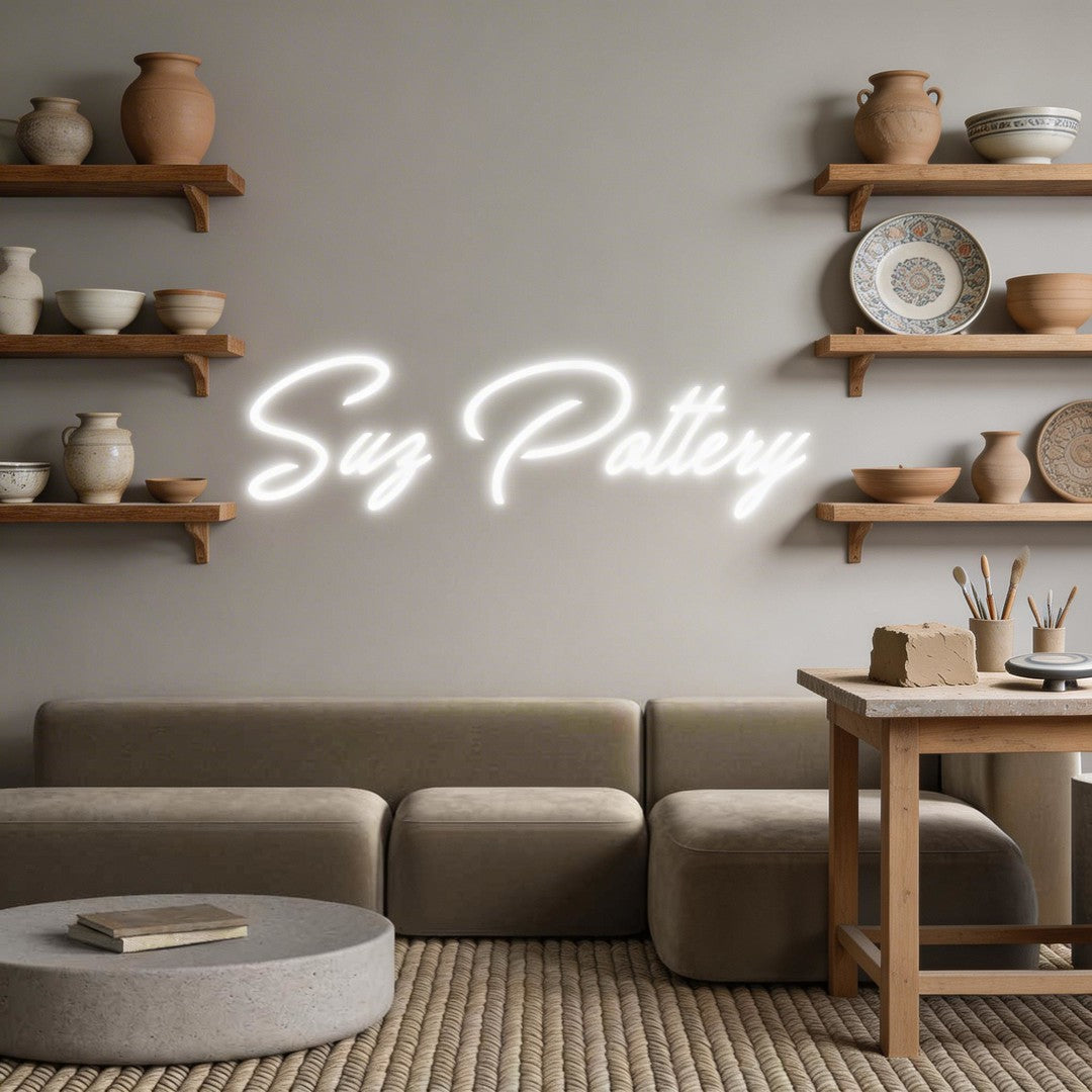 Custom Neon: Suz Pottery
