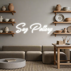 Custom Neon: Suz Pottery
