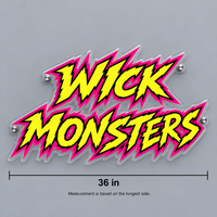 Wick Monsters Logo - Custom LED Neon Sign