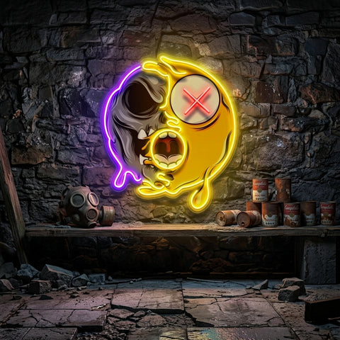 Dead Emoji Skull LED Neon Sign Light Pop Art