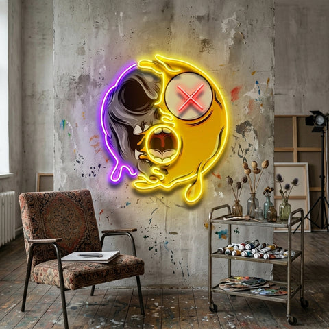 Dead Emoji Skull LED Neon Sign Light Pop Art