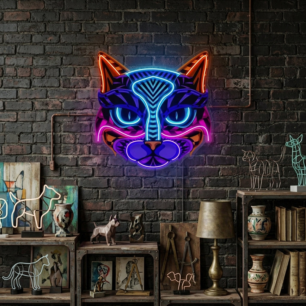 Decorative Cat LED Neon Sign Light Pop Art